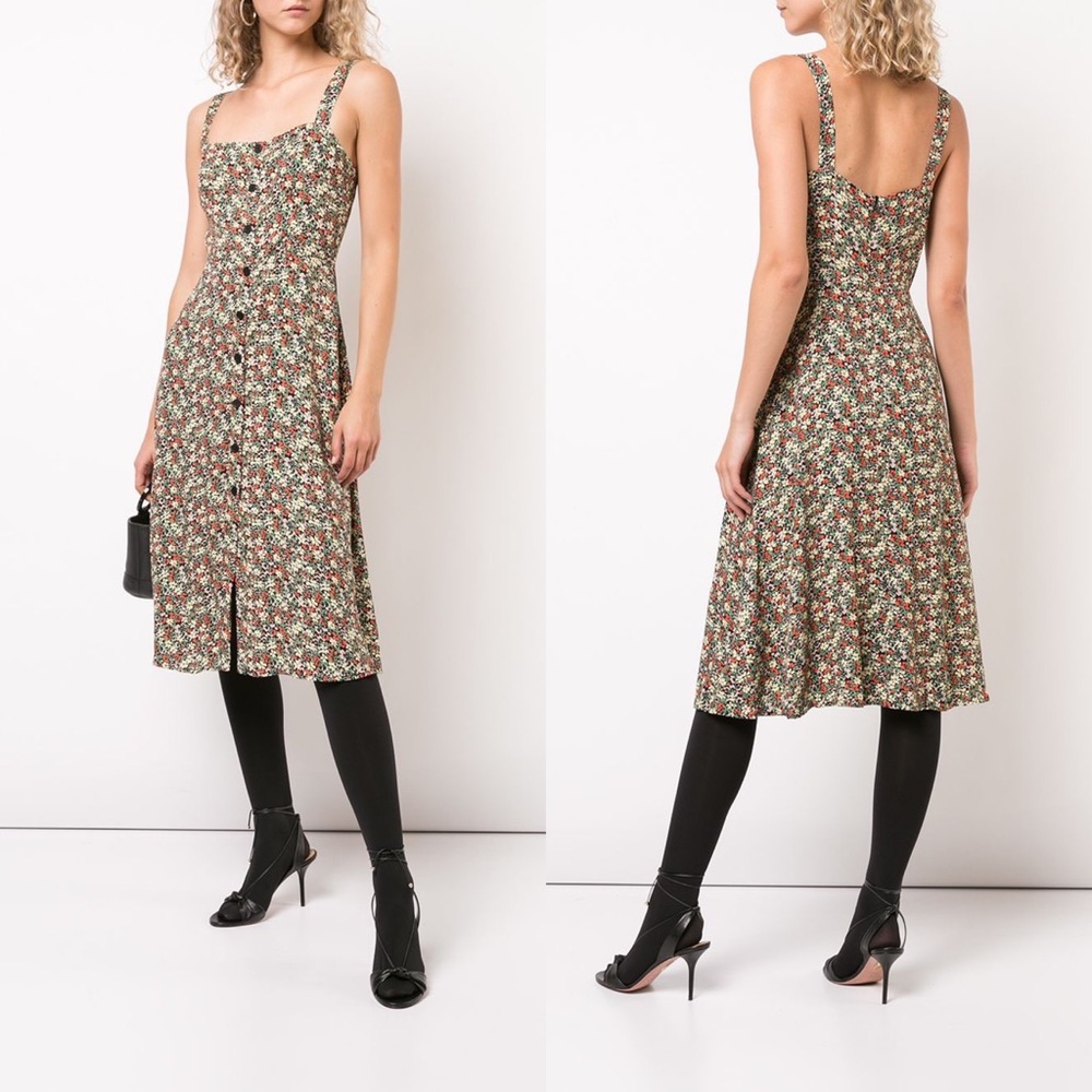 NWT REFORMATION💕Persimmon Midi A-Line Dress - Picture 12 of 16